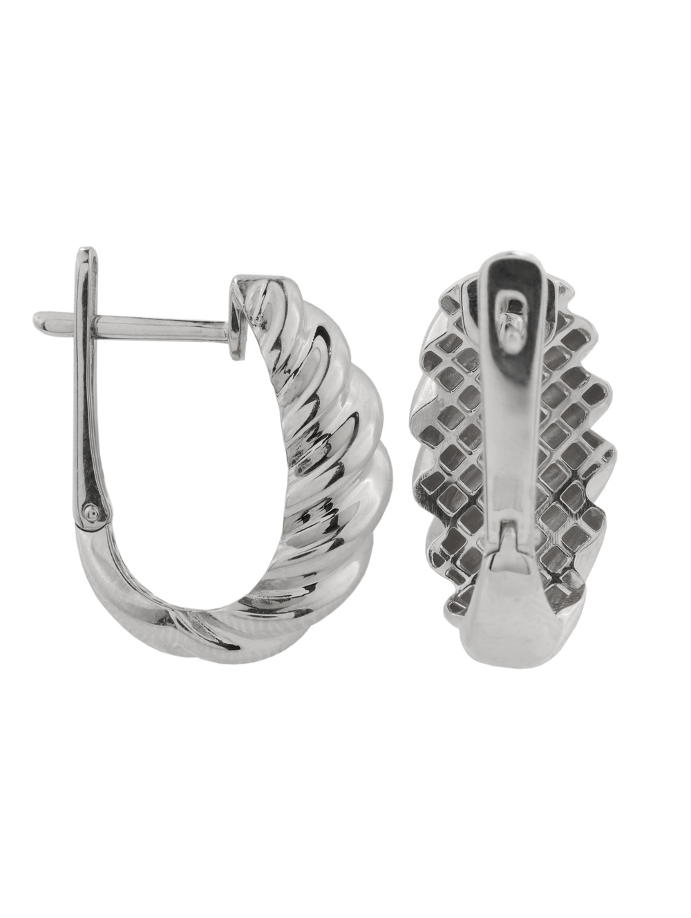 Серьги из белого золота