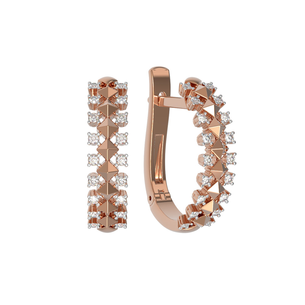 Серьги из золота c бриллиантами