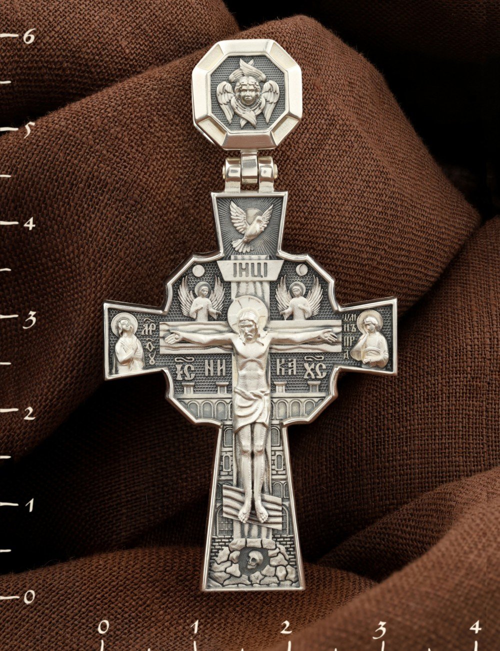 Крест из серебра 925 пробы