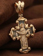 Крест из золота 585 пробы