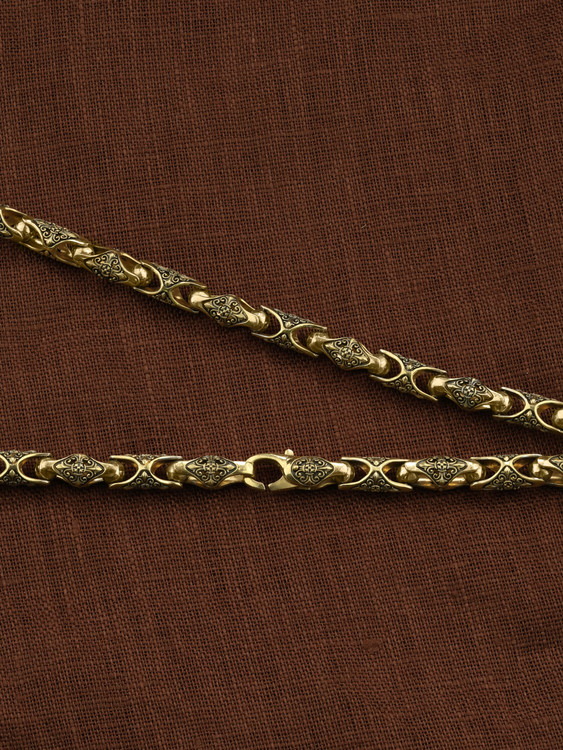 Цепь из лимонного золота