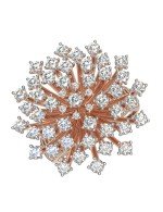 Кольцо из золота 585 пробы c бриллиантами
