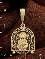 Образок из лимонного золота 585 пробы