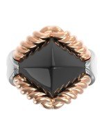Кольцо из золота 585 пробы c ониксом