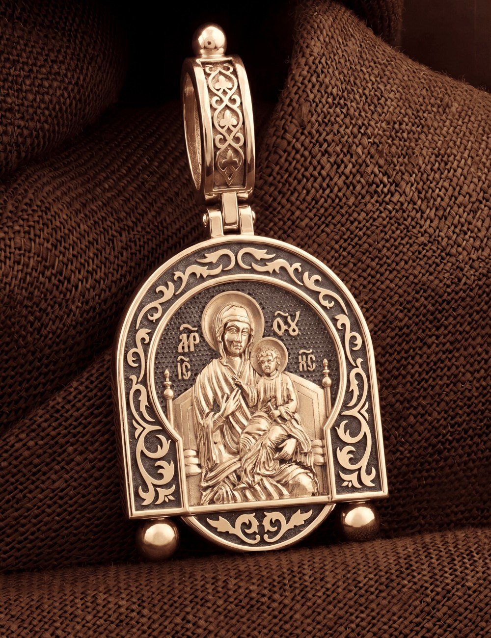 Образок из золота 585 пробы