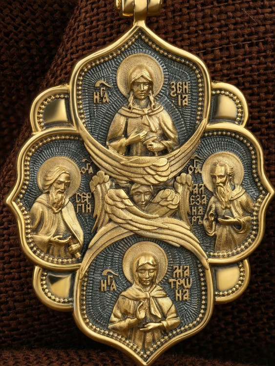 Образок из лимонного золота