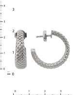 Серьги из белого золота 585 пробы