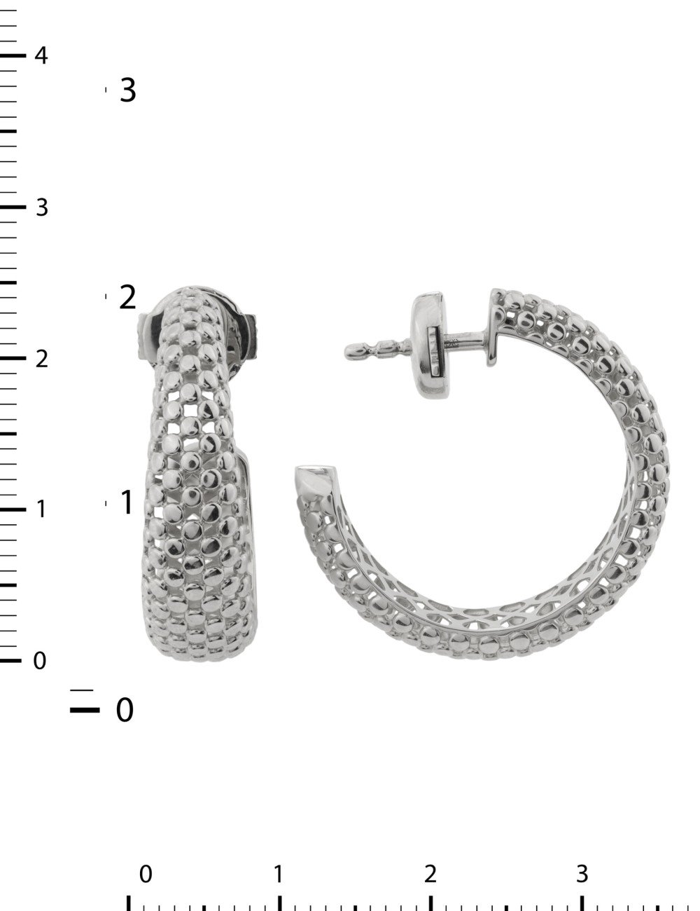 Серьги из белого золота 585 пробы