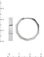 Серьги из белого золота 585 пробы