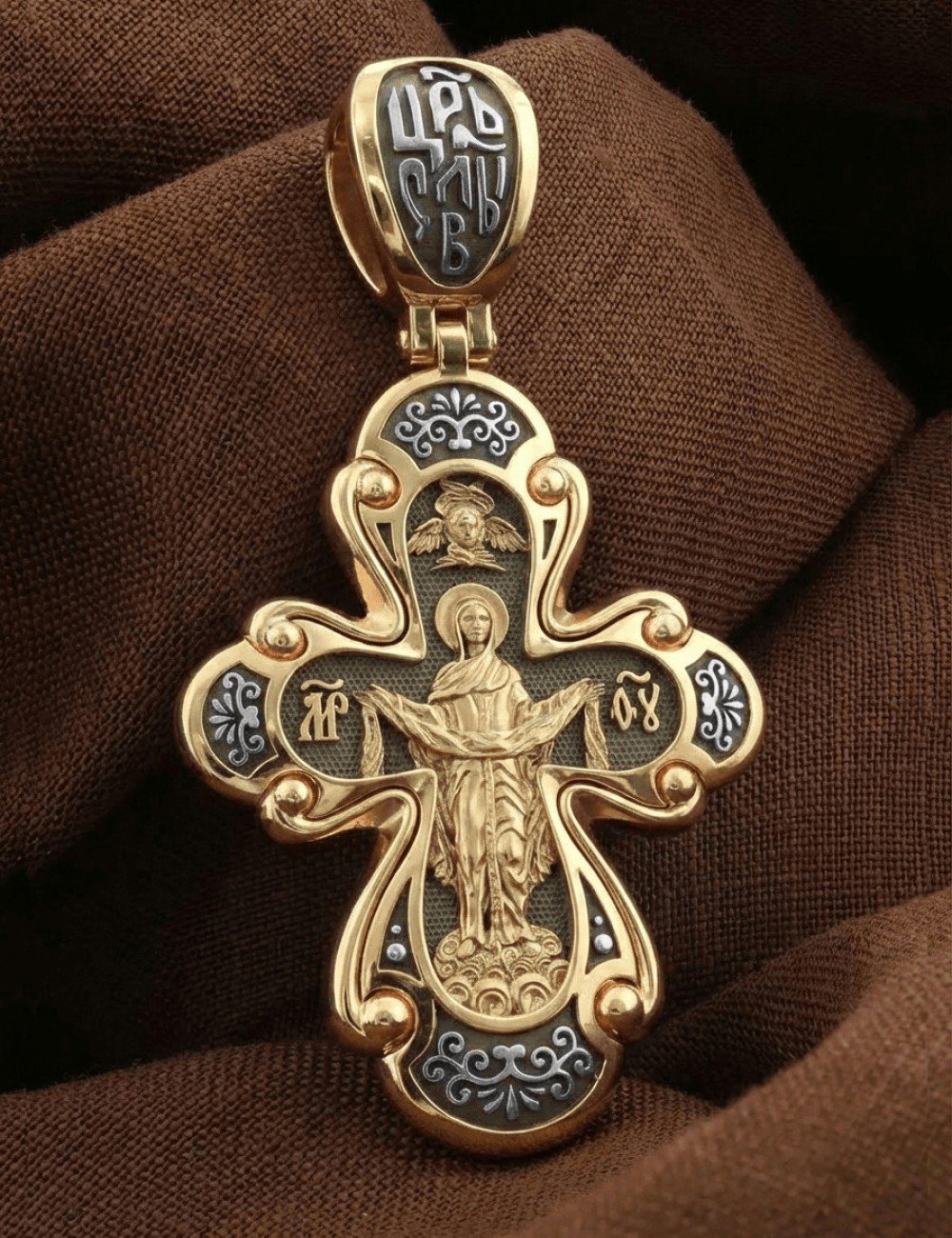 Крест из золота 585 пробы