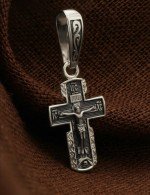 Крест из белого золота 585 пробы