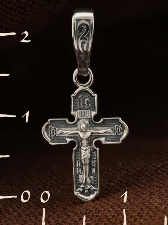 Крест из белого золота