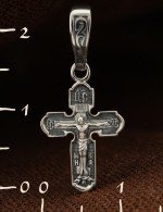 Крест из белого золота 585 пробы