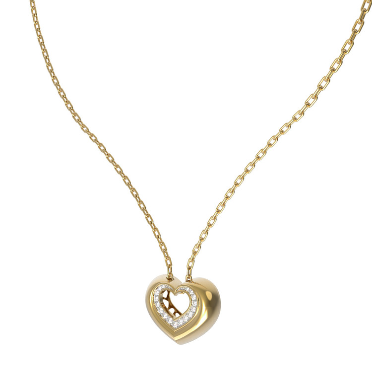 Колье из лимонного золота c бриллиантами