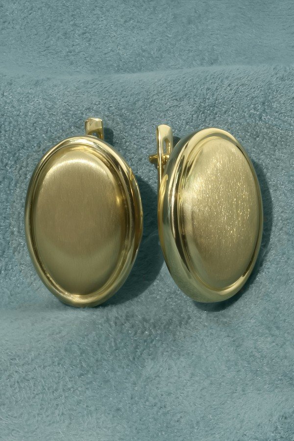 Серьги из лимонного золота 585 пробы