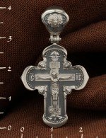 Крест из белого золота 585 пробы