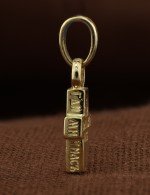 Крест из лимонного золота 585 пробы