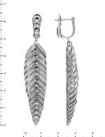 Серьги из белого золота 585 пробы