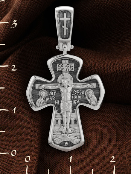 Крест из белого золота