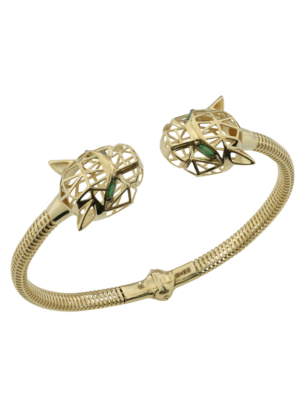 Браслет из лимонного золота c изумрудом