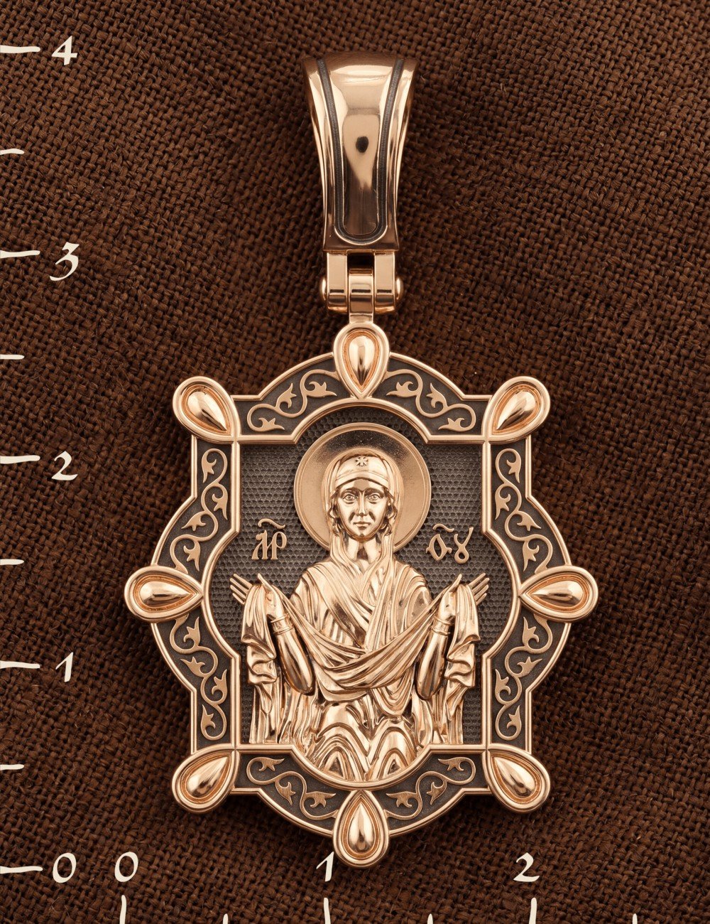 Образок из золота 585 пробы