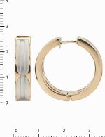 Серьги из золота 585 пробы c рубином