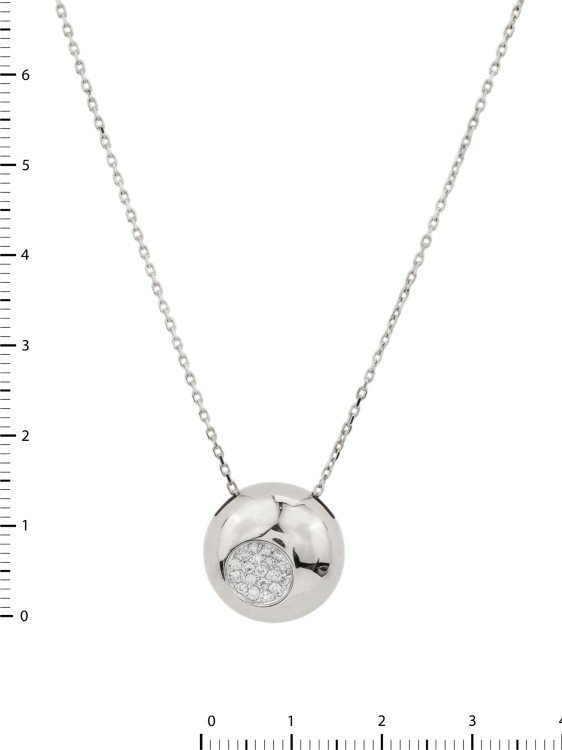 Колье из белого золота c бриллиантами