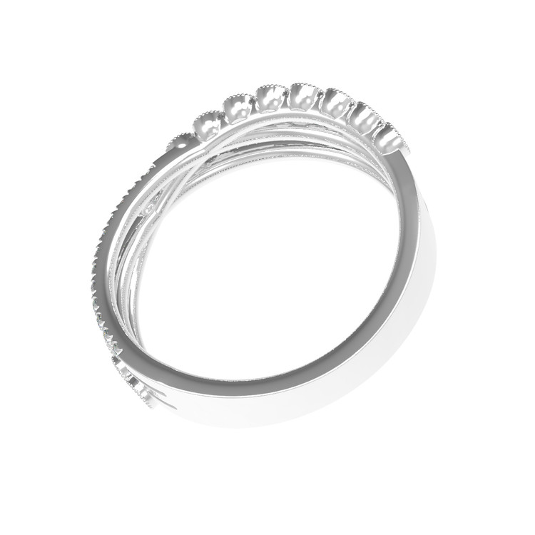 Кольцо из белого золота c бриллиантами