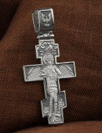 Крест из белого золота 585 пробы