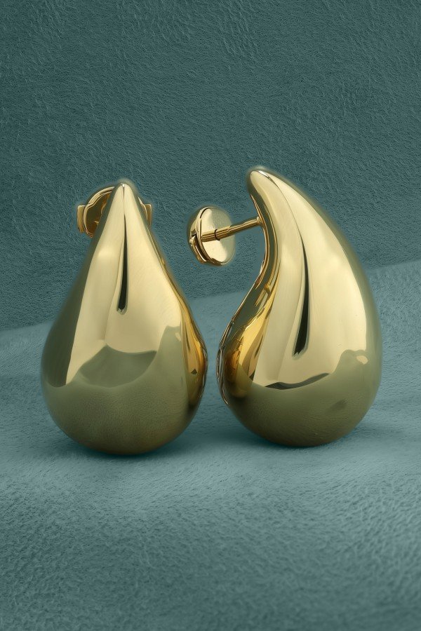 Серьги из лимонного золота 585 пробы