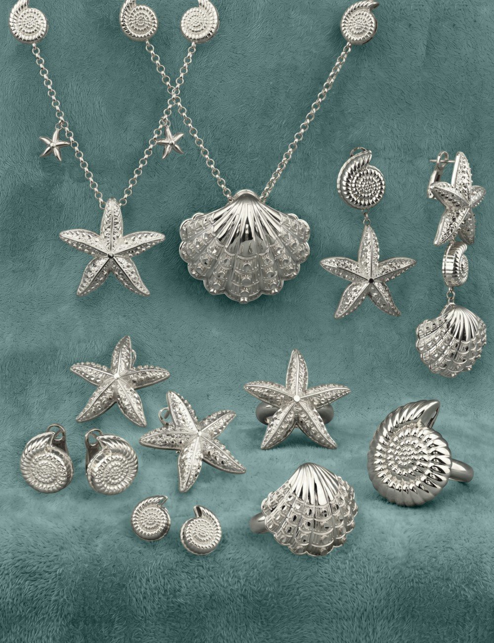 Серьги из белого золота 585 пробы