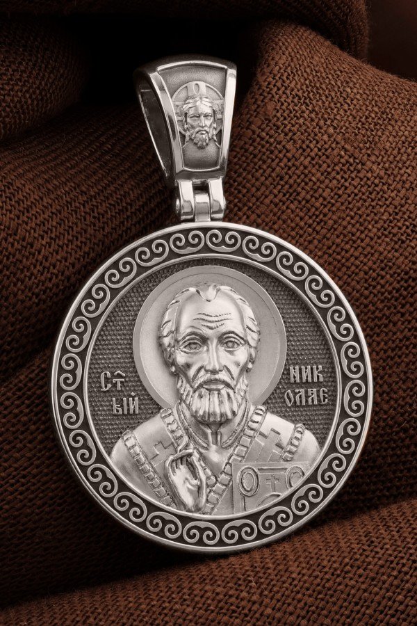 Образок из белого золота 585 пробы