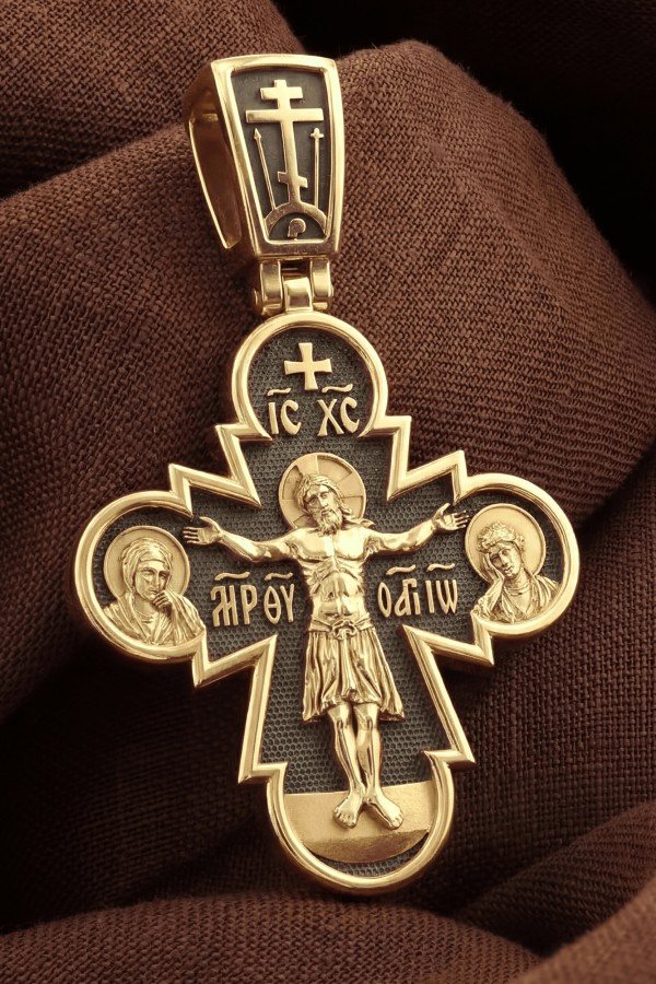 Крест из золота 585 пробы
