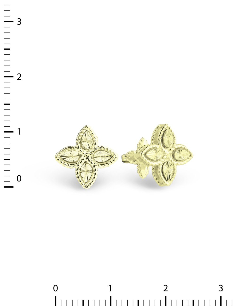 Серьги из лимонного золота 585 пробы