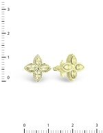 Серьги из лимонного золота 585 пробы