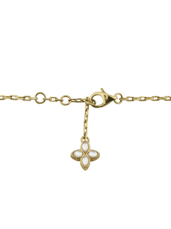 Браслет из лимонного золота c бриллиантами и перламутром