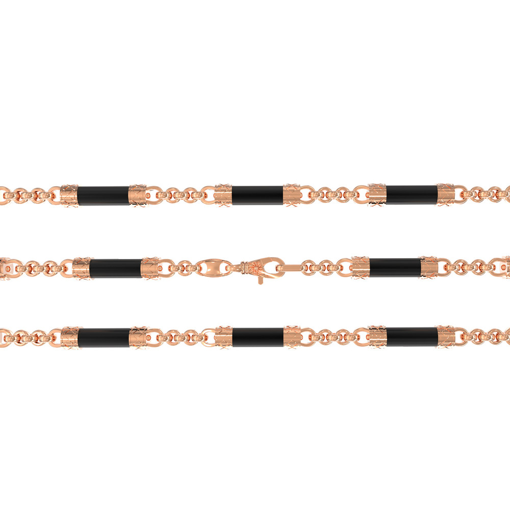 Цепь из золота c ониксом