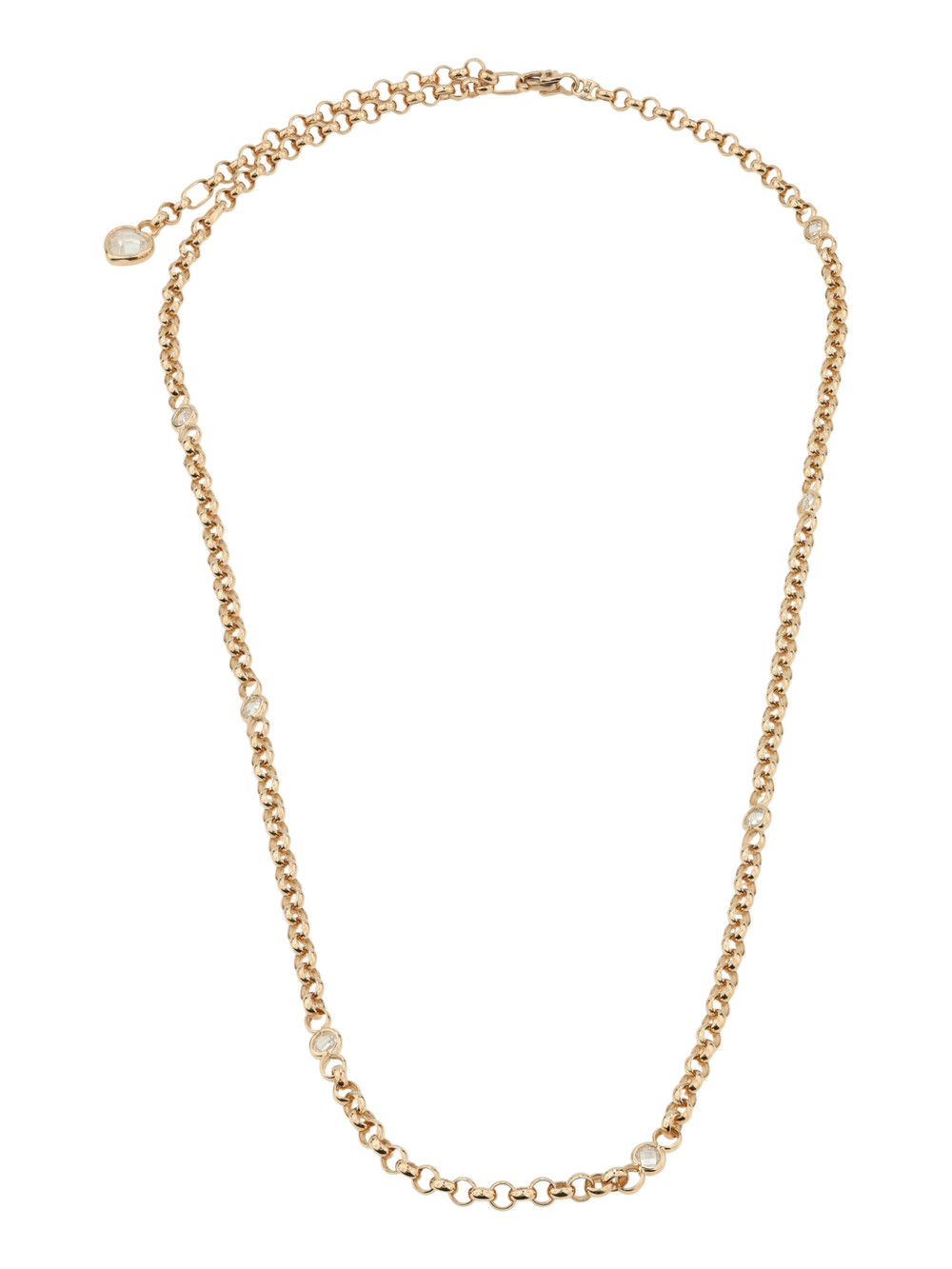 Цепь из золота c фианитом