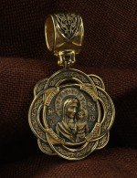 Образок из лимонного золота 585 пробы