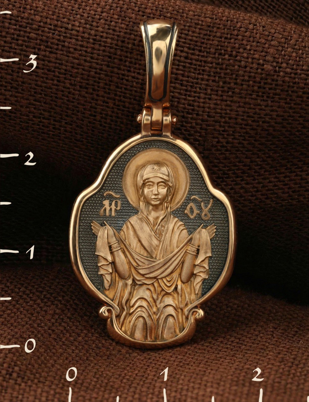 Образок из золота 585 пробы