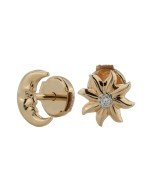 Серьги из золота 585 пробы c бриллиантами
