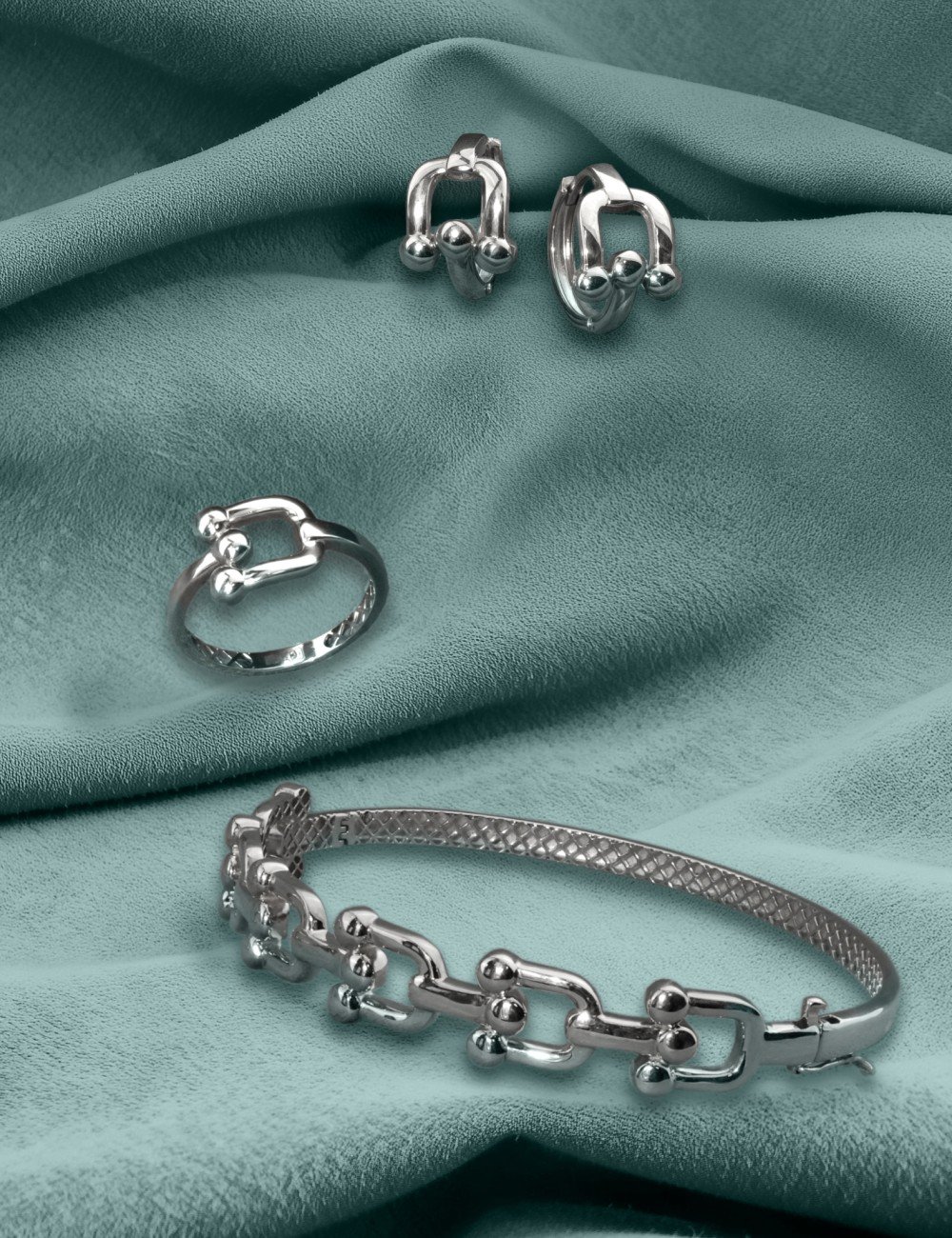 Серьги из белого золота 585 пробы