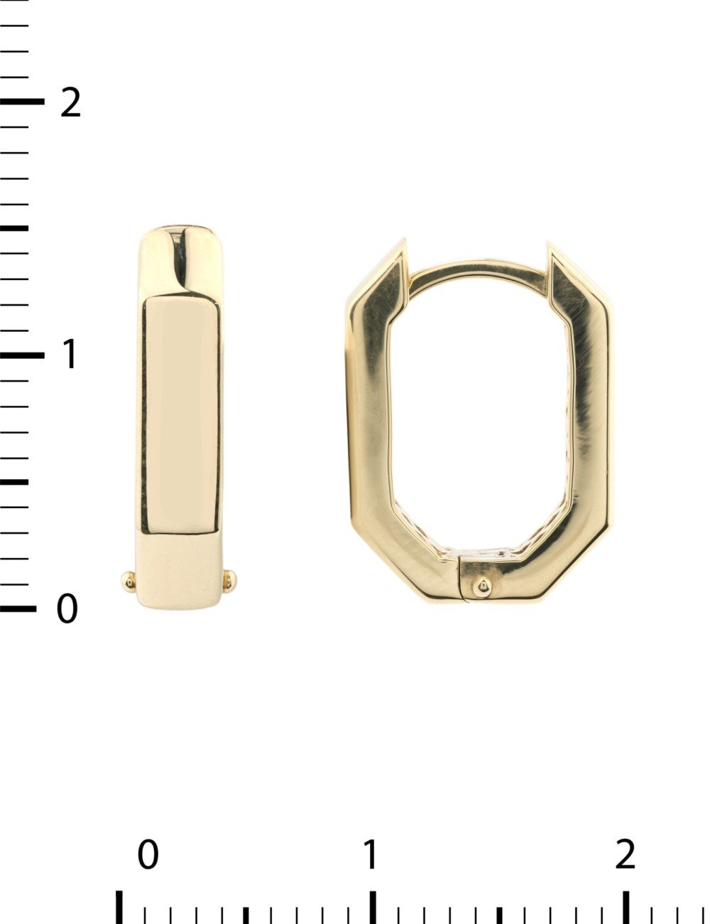 Серьги из лимонного золота 585 пробы