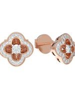 Серьги из золота 585 пробы c бриллиантами