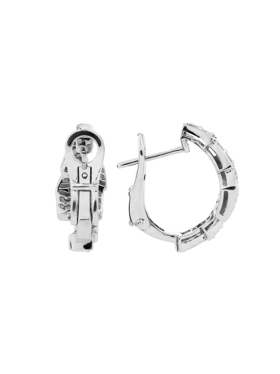 Серьги из белого золота c бриллиантами