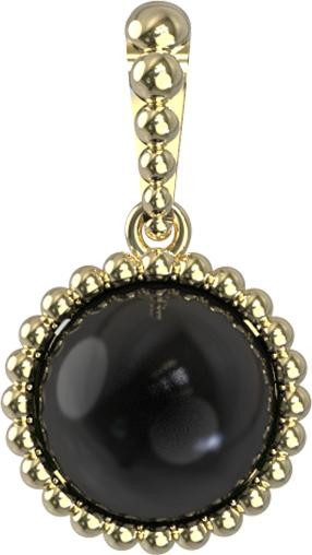 Подвеска из лимонного золота c ониксом