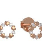 Серьги из золота 585 пробы c бриллиантами
