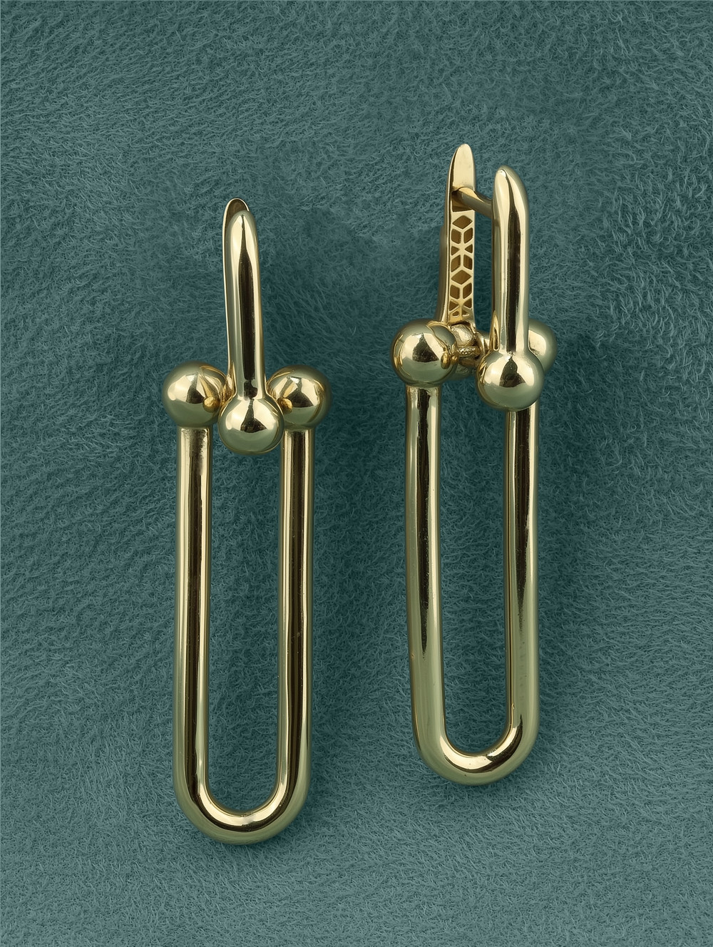 Серьги из лимонного золота