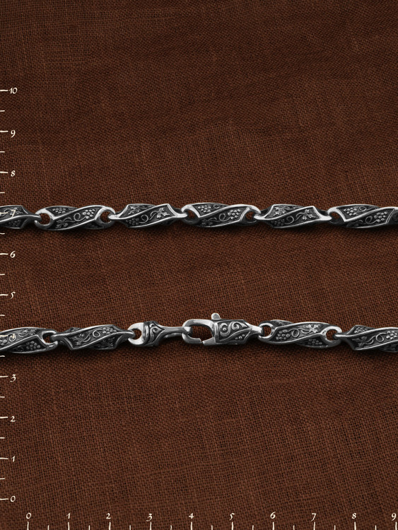 Цепь из белого золота