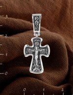 Крест из белого золота 585 пробы